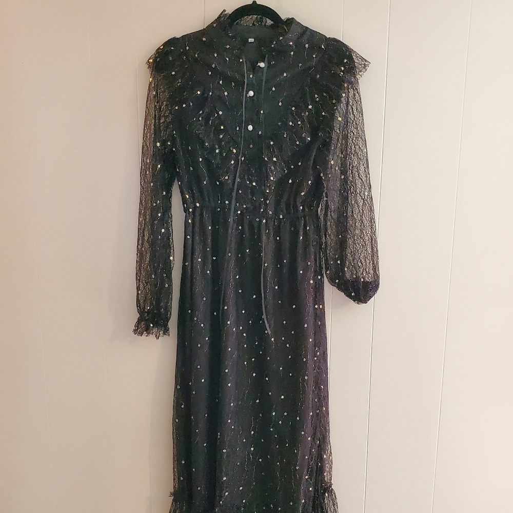 Black and Gold Dress